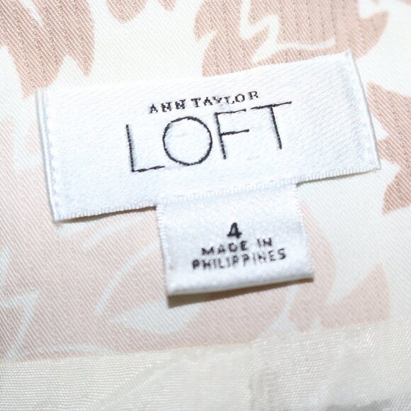 Ann Taylor Loft women's blazer coat size 4 pretty floral pattern - Picture 8 of 9